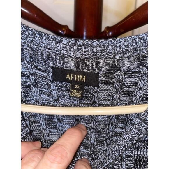 AFRM grey sweater dress with cut-out sides size 2X - Picture 2 of 6